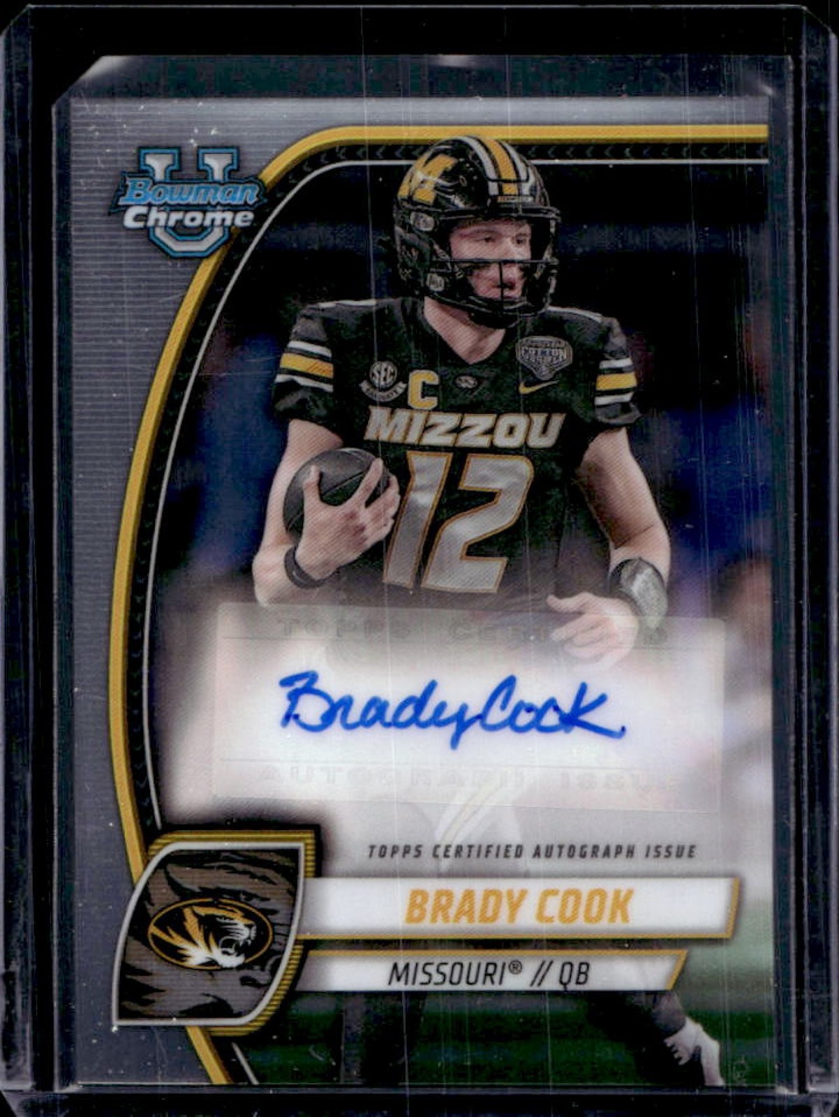 2024 Bowman Chrome University Brady Cook Prospect Auto Autograph #PA-BCO Tigers