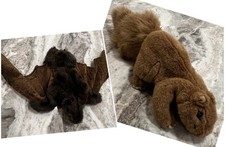 Folkmanis Animal Puppets Brown Bat Squirrel Lot of 2 EUC