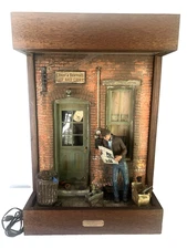 Michael Garman Cityscape "Door Window"- Leroy & Bertha's Bar- Vinatge 1977