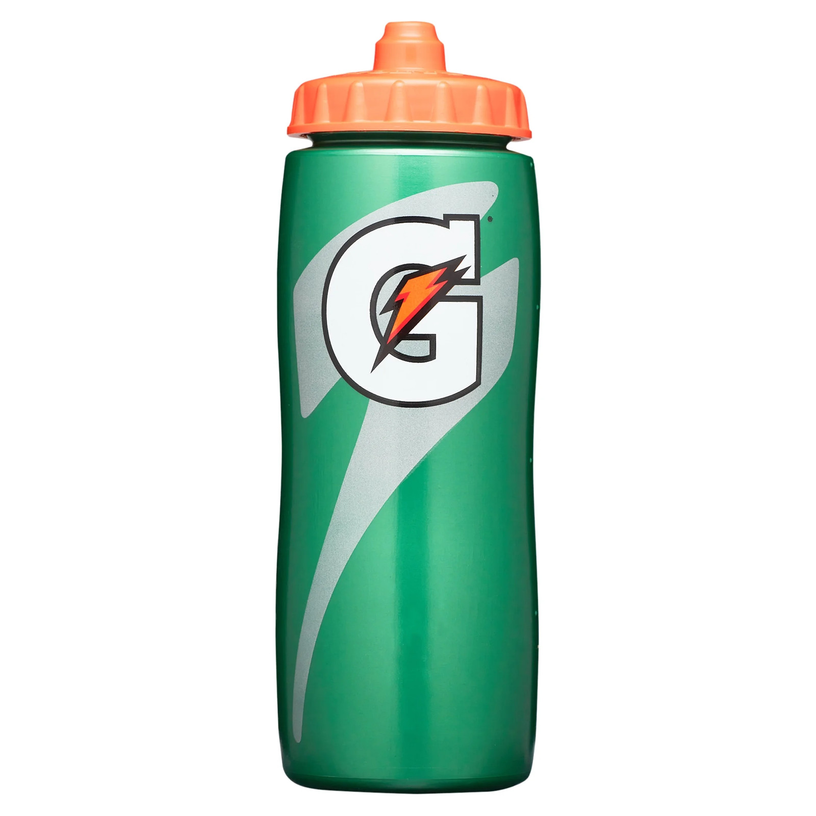 Contour Style Squeeze Water Bottle, Green, 28Oz