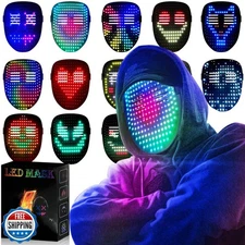 MEGOO Led Mask with Gesture Sensing | Light up Transforming Face 