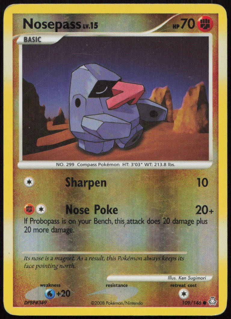 Nosepass 109/146 MP Legends Awakened Common Reverse Holo Pokemon