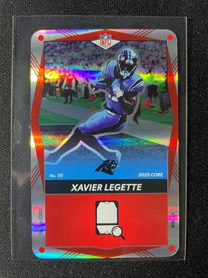 2025 NFL Uno Elite Xavier Legette Red FOIL #110 Panthers!!!