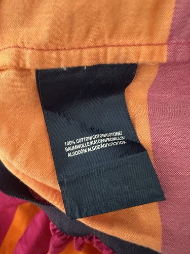 Ralph Lauren Pink & Orange Striped Cotton A-line Skirt W/ Pockets Girls Medium - Picture 4 of 4