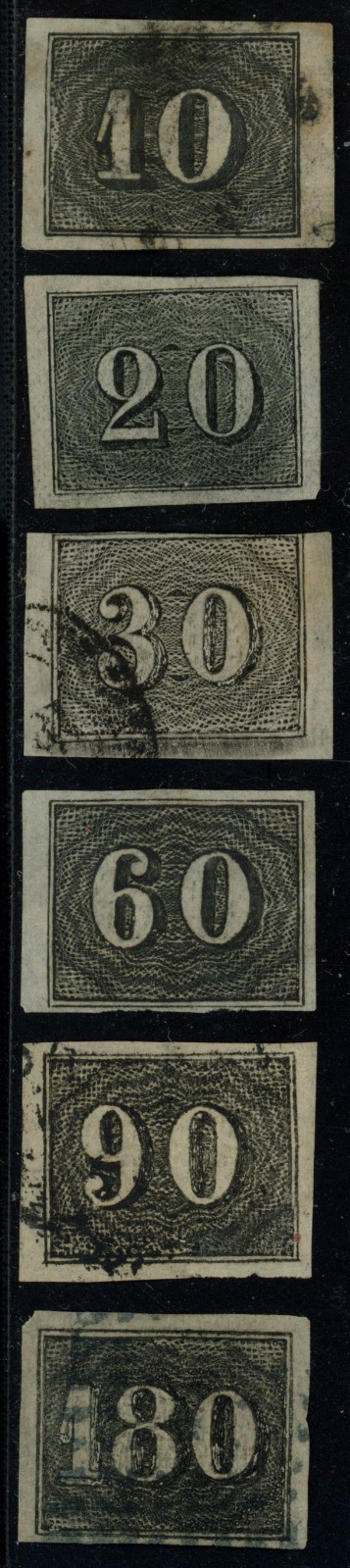 BRAZIL Scott# 21-6 USED (#22 and #24 unused no gum) Sm Faults SCV $203  (14233)