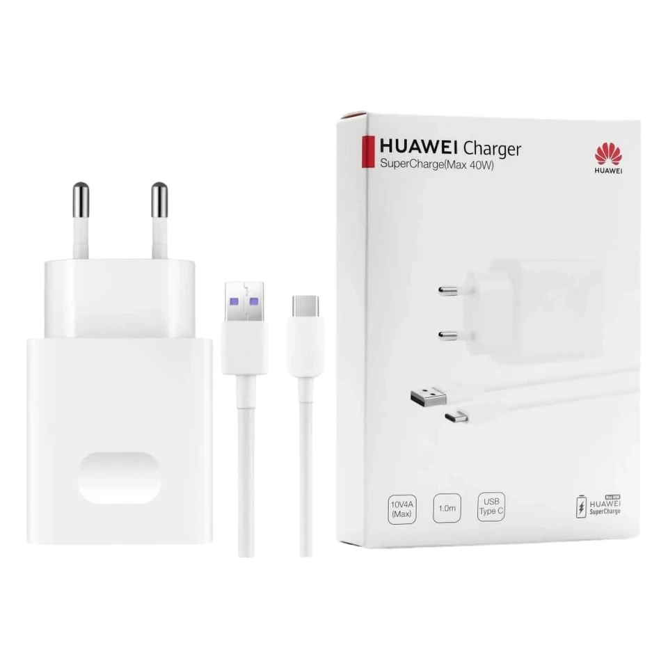 Original Huawei Schnellladegerät 40W Ladekabel Datenkabel Adapter Netzteil USB-C - Bild 2 von 3