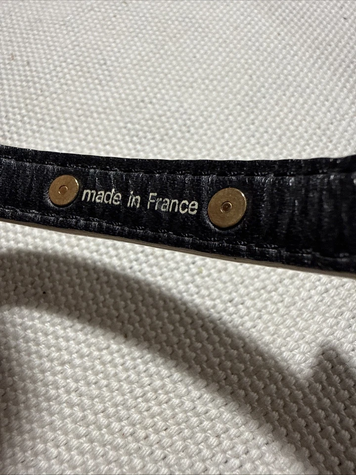 Brazalete Louis Vuitton Blasle Dubretour Suhari Cuero Negro Dorado # SN0014 Foto 3 de 4