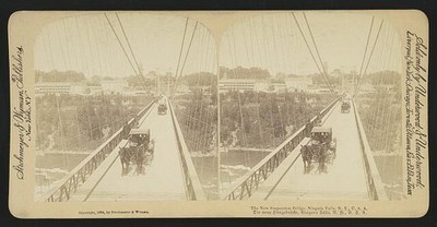 new suspension bridge, Niagara Falls, NY., U.S.. Die neue H�ngebr�cke, Niagara