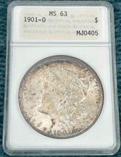 1901-O Morgan Dollar ANA MS63 First Generation Toner