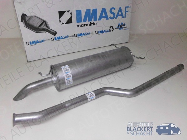 Imasaf Auspuffset Ab Kat für Citroen Xantia Break 1.8+16V 95-03|Mittelrohr+Esd-image