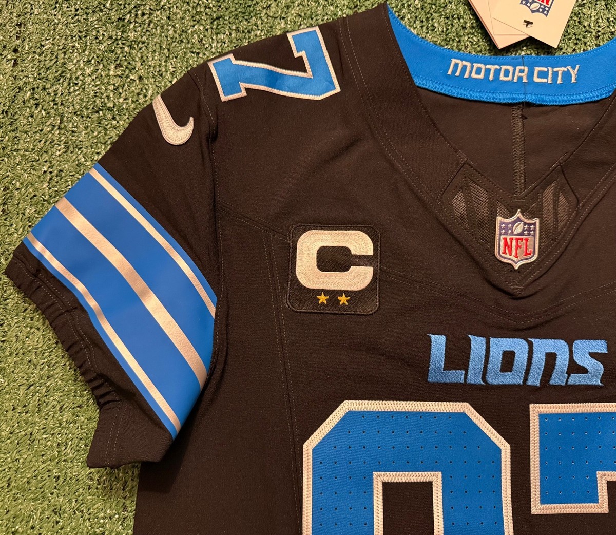 Aidan Hutchinson Detroit Lions Black Nike Vapor Fuse Elite Jersey