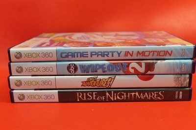 Lot 4 Xbox 360 Kinect Rise Of Nightmares, Wipeout 2