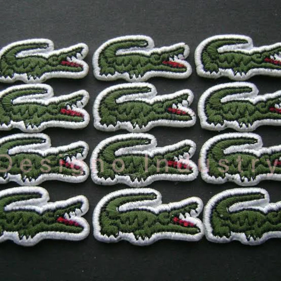 20x Green Crocodile Iron-On Sew-On Embroidered Patches Applique Badges - Image 3 of 4