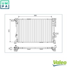 RADIATOR ENGINE COOLING 701158 FOR INFINITI MERCEDES-BENZ GLA-CLASS 1.5L 4cyl