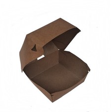Hamburgerbox Snackbox take away box kraft Bio Karton 11x11x8,5 