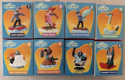 2025 McDonalds Disney Zootopia 2 Happy Meal Toy Complete Set Collection ( 1-8)