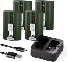 4-Pack Replacement Battery for Ring Doorbell - 6040mAh Rechargeable Ring Camera 