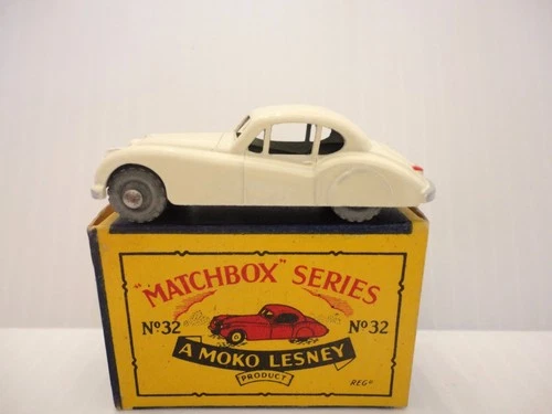 1957 MOKO Lesney Matchbox No.32 'JAGUAR XK140' w/box---see photos & more models