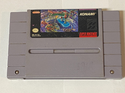 Teenage Mutant Ninja Turtles IV: Turtles in Time [Nintendo SNES] Damged Label