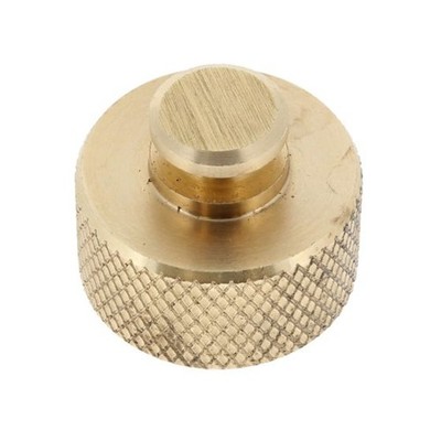 Messing geschliffen 1,1/2'' BSP Buchse Gewinde Ausblende Kappe mit Sicherungskette