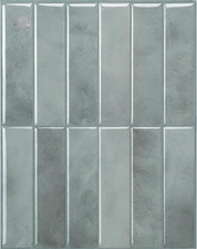3D Adhesive Tiles Kitchen Bathroom Paraschizer Wall Grey 5 Tiles PVC Cane