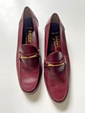 Vintage Bally of Switzerland Bergamo brown leather loafer, Men's 7.5, PERFECT!
