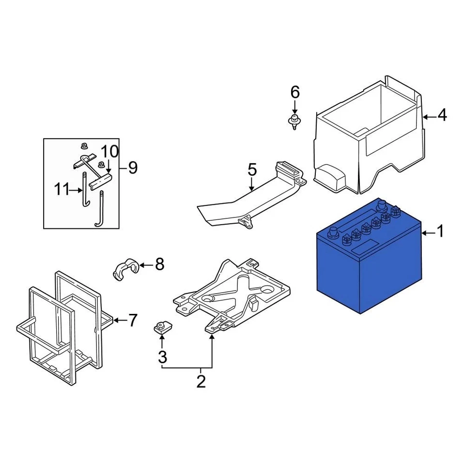 For Mazda 6 2007 Mazda 000080124FWB Vehicle Battery - Image 3 of 4