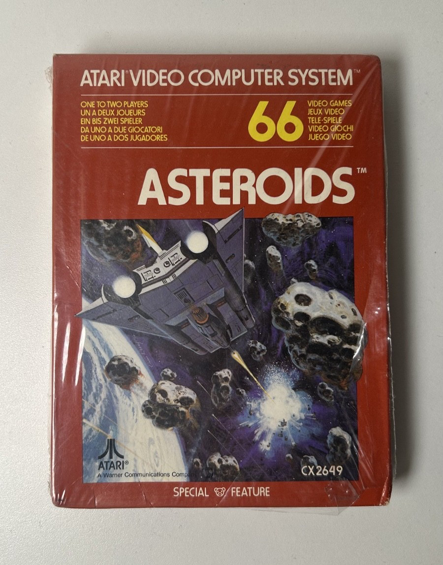 ASTEROIDS - ATARI 2600 - FACTORY SEALED - NEW - BLISTER - NEUF