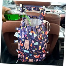 Leak-Proof Waterproof Car Trash Bag Foldable Multipurpose Trash Jungle Animals