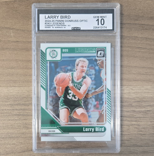 2024-25 Panini Donruss Optic Larry Bird Celtics Legends #243 CGC 10