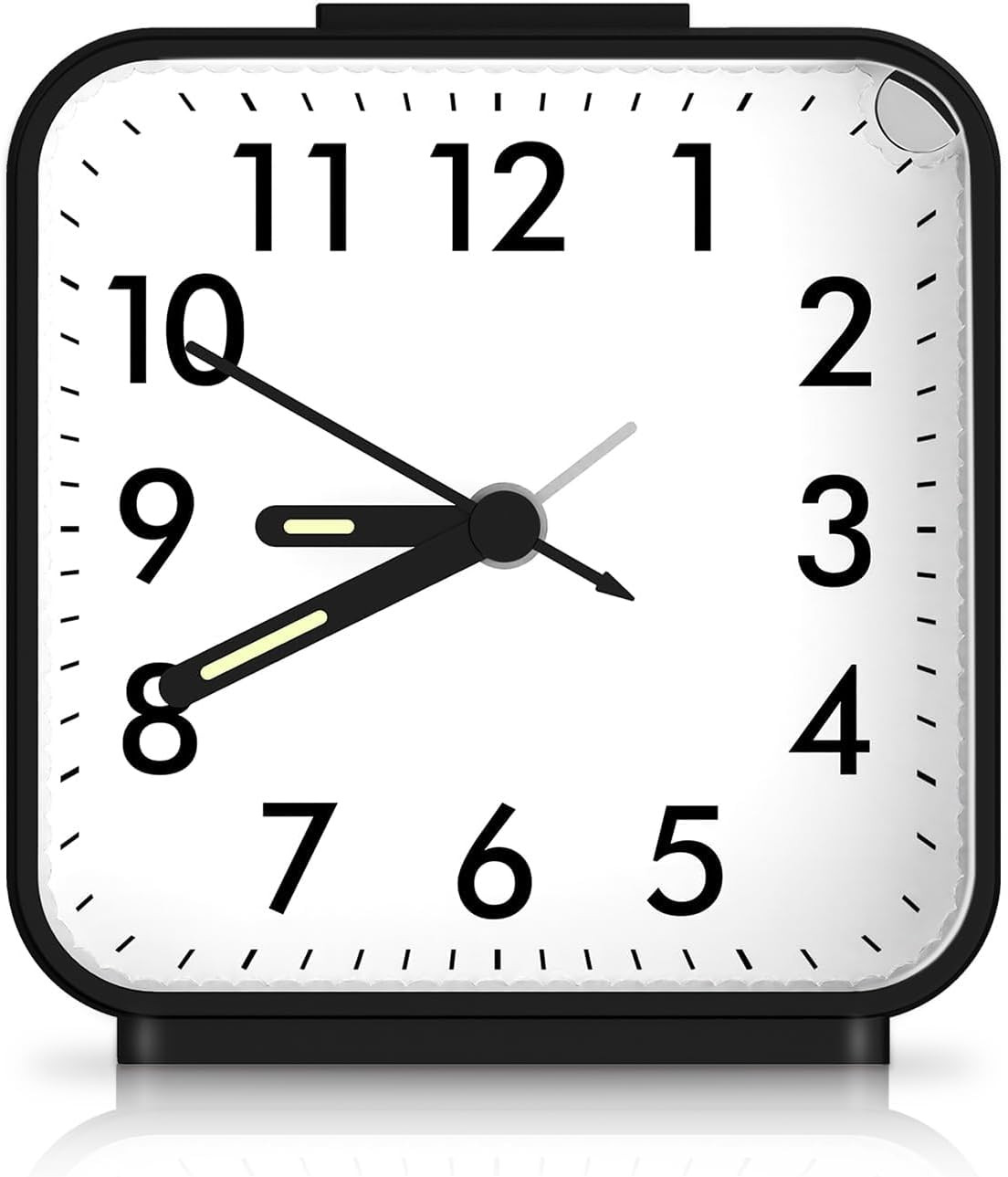 Analog Alarm Clock Silent Non Ticking Luminous Large Display Snooze - US