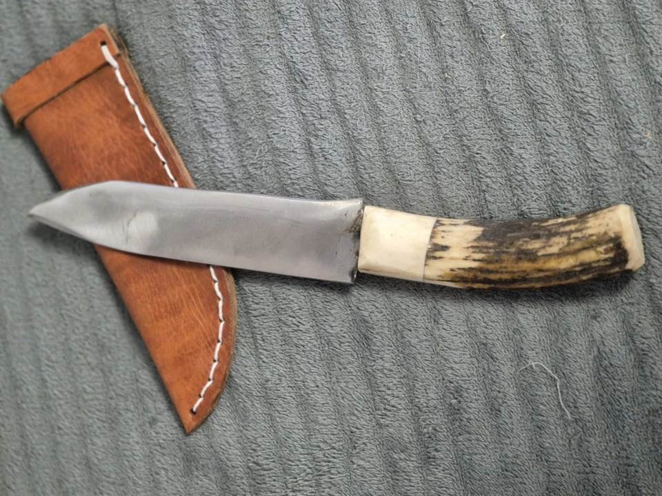 Handgefertigt-Hirschhorngriff Jagdmesser Mit Sehr Gute Stahl Qualität .nr 2 - Bild 2 von 4