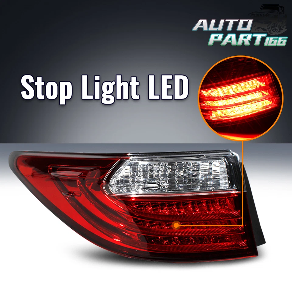 Left Rear Outer Tail Light For 2013 2014 2015 Lexus ES350 - Image 4 of 4