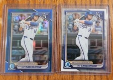 2024 Bowman Chrome Draft Jac Caglianone TRUE Blue Non-Auto Refractor /150 + Base