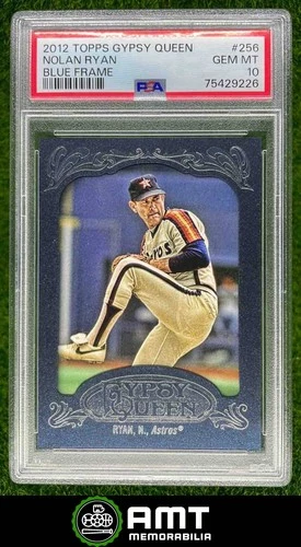Nolan Ryan PSA 10 2012 Topps Gypsy Queen 361/599 Framed Blue Houston Astros 9226