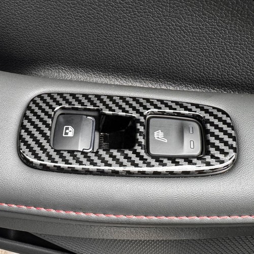 Carbon Fiber ABS Window Lift Switch Panel Cover Trim For Hyundai Sonata 2020-25 - Picture 5 of 9