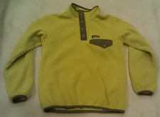 Patagonia Synchilla Kids Snap-T Fleece Jacket Girls Boys Youth M 10 Yellow-Green
