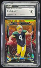 2024 Panini Obsidian Molten FOTL #72 Brett Favre /14 CGC 10