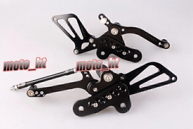Aluminum Foot Pegs Rear Set Footrest for Suzuki Hayabusa GSX1300R 1999-2008 2007 Foto 3 de 4