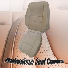 Fit For 2005 2006 2007 Toyota Sequoia Driver Bottom Top Leather Seat Cover Tan