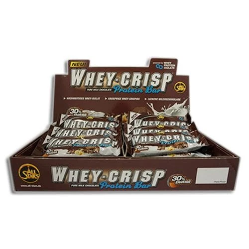 (43,33 EUR/kg) All Stars Whey-Crisp Protein Pro Bar 24 x 50g 30% Eiweiß Riegel