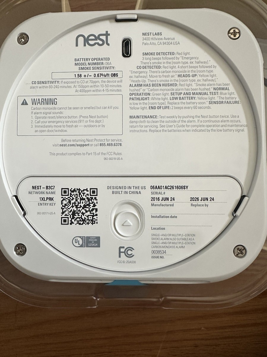 Carbon Monoxide Alarm Nest Protect Security Google Nest Secure