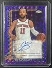 JALEN BRUNSON 2025-26 TOPPS CHROME #TCA-JB GEOMETRIC PURPLE REFRACTOR AUTO 35/75