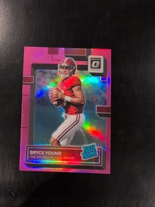 2023 Panini Chronicles Draft  Bryce Young Donruss Optic Rated Rookie Pink Prizm