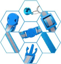 2 Pack Breakaway Cat Collars with Bells, Reflective Claw Print, Adjustable