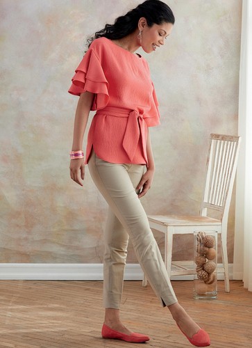 Butterick Very Easy SEWING PATTERN B6685 Misses' Top & Sash XS-M Or L-XXL - Picture 4 of 9