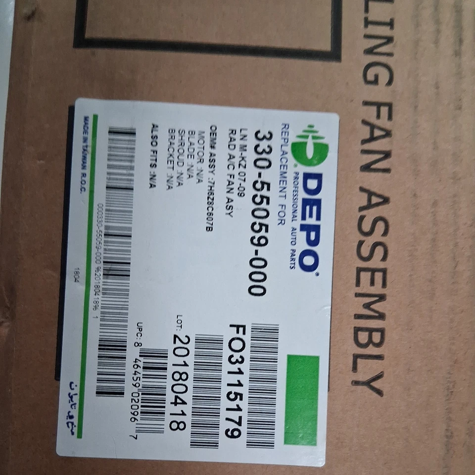 Conjunto de ventilador de refrigeración del radiador para 07-09 Lincoln MKZ Foto 3 de 3