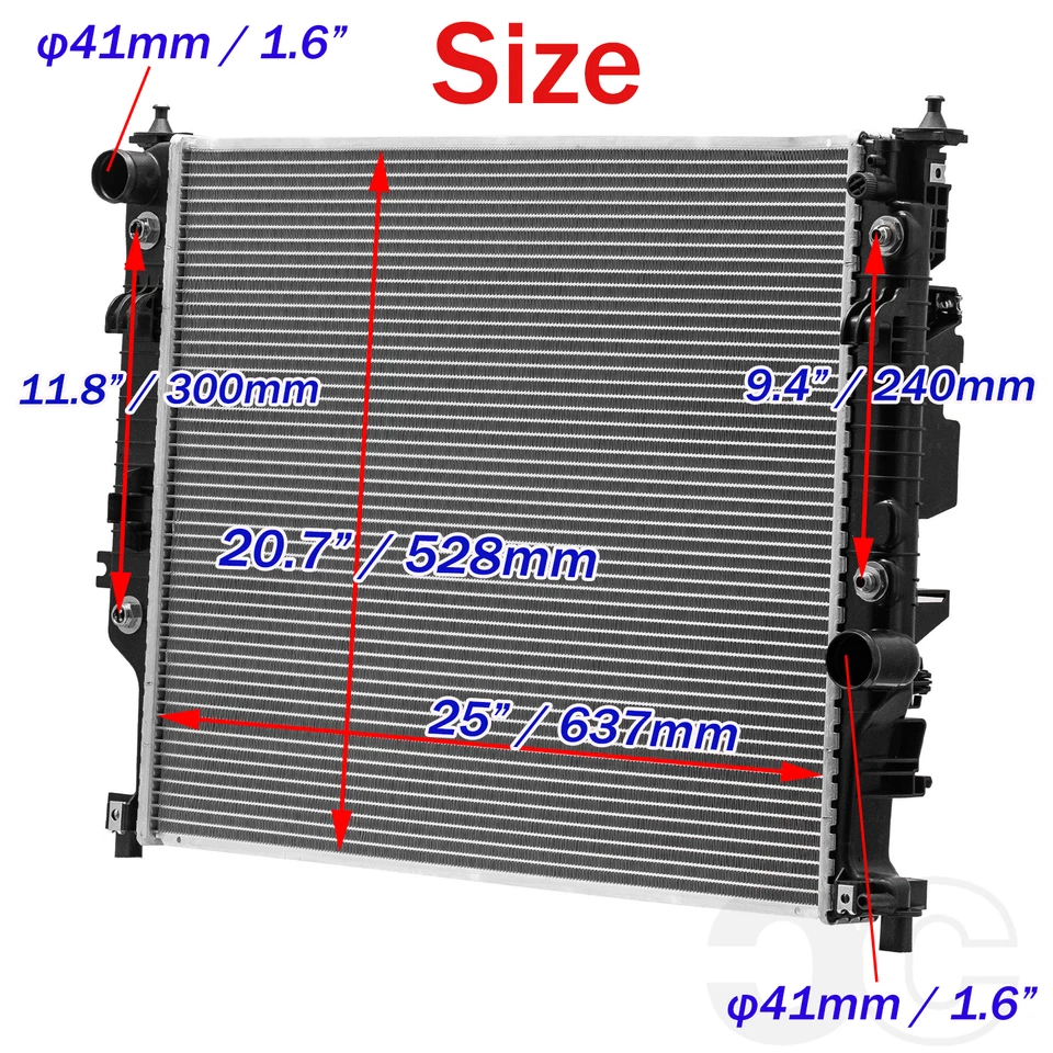Radiator Fits 2006-2013 Mercedes-Benz GL320 450 550 ML 320 350 500 R320 500 350 Foto 2 de 4