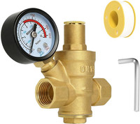 Druckminderer Wasser 1/2 Zoll DN15 Mit Manometer, Wasserdruckminderer Mit Manome
