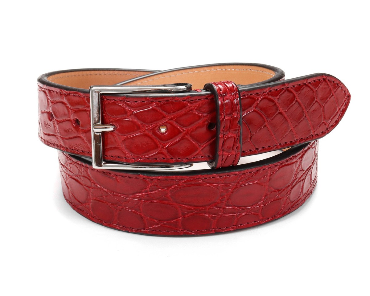 NWT FRATELLI NOVIELLO BELT genuine crocodile Italy handmade  Genuine Crocodile Belt - Italy main image 0